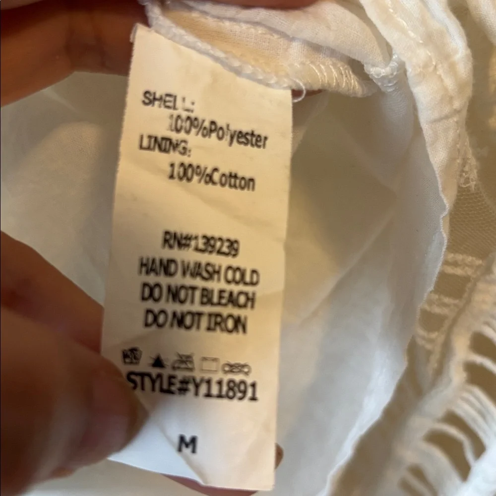 DO+BE Women’s Off White Lace Romper Size M - Picture 8 of 14